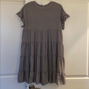 Grey Tiered Dress